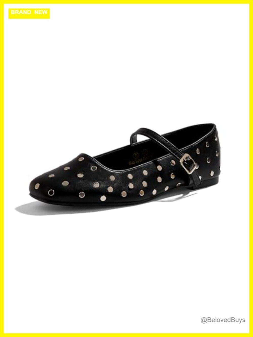 Women's Mary Jane Flat Shoes Retro Faux Leather Slip On Flats Adjustable Buckle